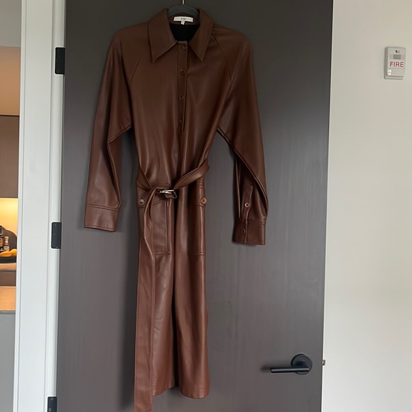 Tibi brown leather dress - Picture 5 of 8